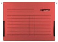 Függőmappa, oldalvédelemmel, karton, A4, DONAU, piros, (25 db)