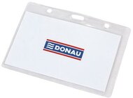 Azonosítókártya tartó, 105x65 mm, hajlékony, fekvő, DONAU, (50 db)