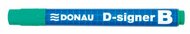 Táblamarker, 2-4 mm, kúpos, DONAU "D-signer B", zöld