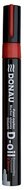 Lakkmarker, 2,8 mm, M, DONAU "D-oil", piros