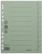 Regiszter, karton, A4, DONAU, zöld, (100 db)