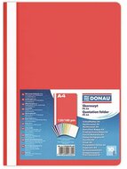 Gyorsfűző, PP, A4, DONAU, piros, (10 db)
