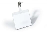 Névkitűző, csíptetővel, 60x90mm, DURABLE, (25 db)