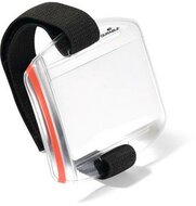 Azonosítókártya tartó, 1db kártyához, karra rögzíthető, DURABLE, áttetsző, (10 db)