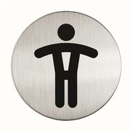 Információs tábla, rozsdamentes acél, DURABLE "Férfi WC"