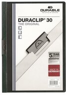 Gyorsfűző, klipes, A4, DURABLE "DURACLIP® 30", sötétzöld