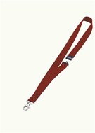 Azonosítókártya-tartó, nyakba akasztható, biztonsági csattal, DURABLE, piros, (10 db)