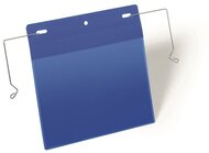 Logisztikai zseb, A5, fekvő, DURABLE, dróttal, sötétkék, (50 db)