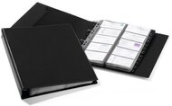 Névjegytartó, 400 db-os, gyűrűs, DURABLE "VISIFIX® Economy", fekete
