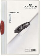 Gyorsfűző, klipes, A4, DURABLE "Swingclip® 30", piros