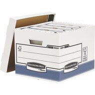 Archiválókonténer, karton, standard, "BANKERS BOX® SYSTEM by FELLOWES®", kék, (10 db)