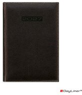 Naptár, tervező, A5, napi, DAYLINER, "Sherwood", fekete