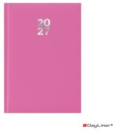 Naptár, tervező, A5, napi, DAYLINER, "Pannon", fuchsia