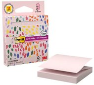 Öntapadó jegyzettömb, "Z", adagolóval, 76x76 mm, 90 lap, 3M POSTIT "Super Sticky", pasztel rózsaszín, (90 lap)