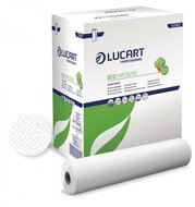 Vizsgálóasztal terítő, 2 rétegű, 55 cm x 80 m, 6 tekercs, LUCART "Eco MR 55/80", fehér, (6 tek)