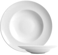 Mélytányér, fehér, 23 cm, 6 db-os szett, "Economic", (6 db)