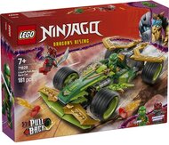 LEGO® NINJAGO® Lloyd hátrahúzhatós versenyautója, történetmesélős játékszett 71828