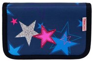 Tolltartó, klapnis, cipzáras, BELMIL "Sparkling Star", kék, csillagok