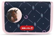 Tolltartó, klapnis, cipzáras, BELMIL "Midnight Gallop", kék, lovak