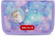 Tolltartó, klapnis, cipzáras, BELMIL "Diamond Unicorn", lila, unikornis