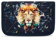Tolltartó, klapnis, cipzáras, BELMIL "Lion", fekete, oroszlán
