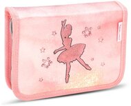 Tolltartó, klapnis, cipzáras, BELMIL "Ballerina" fekete-rózsaszín, balerina