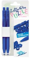 Zseléstoll, nyomógombos, kirakós, 2 db, WEDO "Letter Pen Puzzle", kék, (2 db)