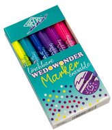 Filctoll készlet, 2-3 mm, törölhető, kétvégű, WEDO, "Wedowonder", 6 különböző szín, (6 db)