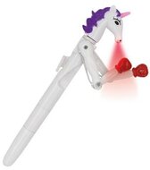 Unikornis golyóstoll, 1 mm, LED fénnyel, WEDO "Lucky Punch", kék