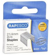 Tűzőkapocs, 21/4, horganyzott, RAPESCO, (2000 db)
