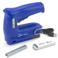 Tűzőpisztoly, vezeték nélküli, elektromos, USB, RAPESCO Germ-Savvy "T12-USB", kék