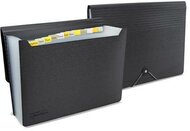 Harmonikamappa, A4, PP, 13 rekeszes, RAPESCO "Germ-Savvy™", matt fekete