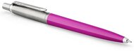 Golyóstoll, 0,7 mm, ezüst színű klip, magenta tolltest, PARKER "Royal Jotter Originals", kék