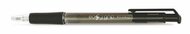 Golyóstoll, 0,4 mm, nyomógombos, FLEXOFFICE "EasyGrip", fekete, (12 db)