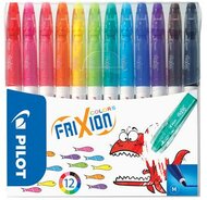 Filctoll készlet, 0,39-0,7 mm, törölhető, PILOT "Frixion Colors", 12 különböző szín, (12 db)