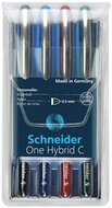 Rollertoll készlet, 0,3 mm, SCHNEIDER "One Hybrid C", 4 szín, (4 db)