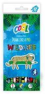 Színes ceruza készlet, háromszögletű, COOL BY VICTORIA "Wildlife", 12 különböző szín, (12 db)