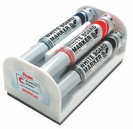 Táblamarker készlet, 6 mm, kúpos hegy, PENTEL "Maxiflo", 4 különböző szín, (4 db)