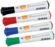 Táblamarker, kúpos hegyű, 2 mm, 10 db, NOBO "Glide", vegyes, (10 db)
