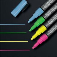 Folyékony krétamarker készlet, kúpos hegy, 1-2 mm SIGEL, 4 különböző szín, (4 db)