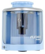 Hegyező, elemes, asztali, FLEXOFFICE "Flexio", kék