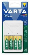 Elemtöltő, AA/AAA, 4x2100 mAh AA, VARTA "Plug"