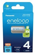 Tölthető elem, AAA mikro, 4x800 mAh Ni-MH, PANASONIC "Eneloop", (4 db)