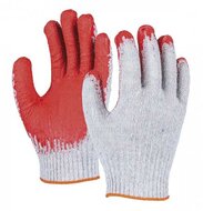 Védőkesztyű, textil, DONAU "Safety", 10/XL, piros, (10 pár)