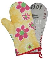 Konyhai kesztyű, hőálló, mintás, 29cm