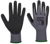 Védőkesztyű, nitril, XL méret "Dermiflex Aqua", szürke-fekete