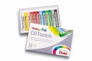 Olajpasztell kréta, PENTEL, "Arts", 12 különböző szín, (12 db)