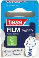 Ragasztószalag, írható, papír, 19 mm x 10 m, TESA "tesafilm®", átlátszó, (10 méter)