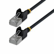 Startech - 1,5 m-es fekete, ultravékony Cat6a Ethernet kábel - N6APATSTP34BKS150CM