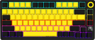 LORGAR - Pro KBP7075W 75% (US LAYOUT) - TOXIC PURPLE SWITCH - BLACK/YELLOW - LRG-KBP7075W-YL-US